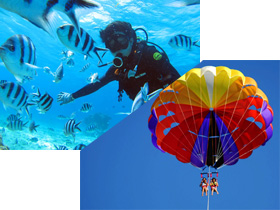 拖曳傘+青洞體驗潛水